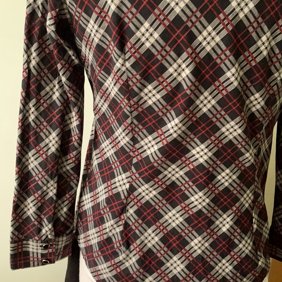 Eve Gravel Plaid Shirt, Size M - Picture 9 of 15